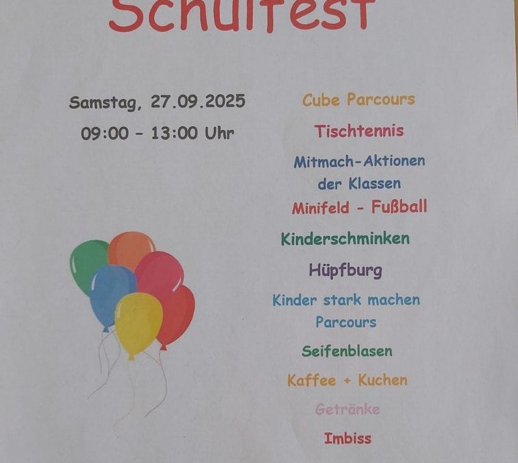 Schulfest am 27.09.2025